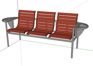 某园林景观座椅SU(草图大师)模型素材9