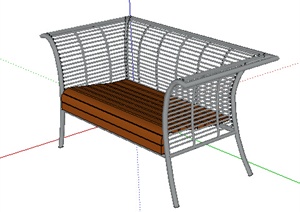 园林景观之现代风格座椅设计SU(草图大师)模型28