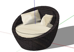 设计素材之现代风格座椅设计SU(草图大师)模型5