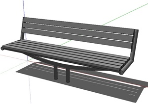 某园林景观室外座椅设计SU(草图大师)模型素材11