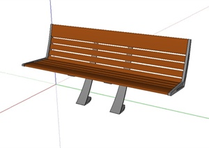 某园林景观室外坐凳设计SU(草图大师)模型素材12