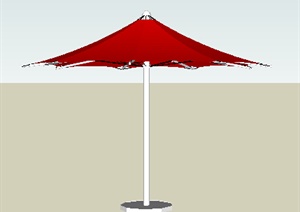 设计素材之现代遮阳伞设计SU(草图大师)模型1
