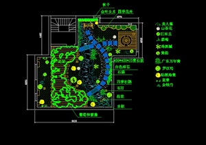 某园林景观庭院花园CAD图纸设计