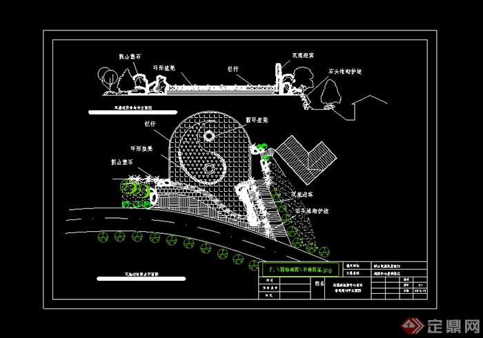 某园林景观庭院花园CAD图纸设计2(1)