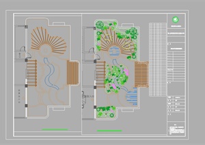 某园林景观庭院花园CAD图纸设计3