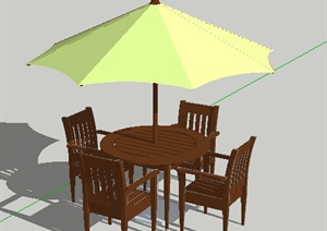设计素材之现代遮阳伞设计SU(草图大师)模型17