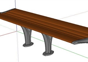 园林景观之现代坐凳设计SU(草图大师)模型47