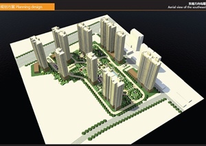 某高层住宅小区建筑景观规划方案pdf格式