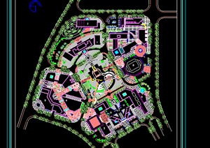 某景观广场规划设计CAD图纸参考