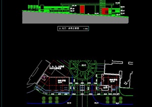 某大门景观设计CAD方案图