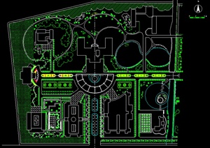 某园林景观广场设计CAD图纸参考1