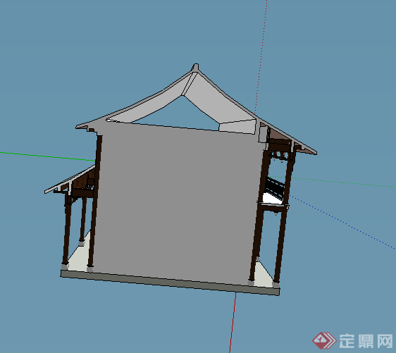 某古典中式居住建筑SU模型素材2(2)