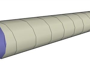 一个金属管道SU(草图大师)模型