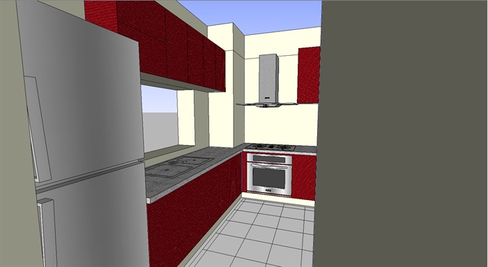 室内装饰之住宅空间设计方案SU模型1(3)