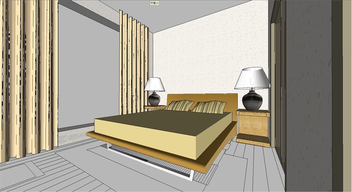 室内装饰之住宅空间设计方案SU模型2(3)