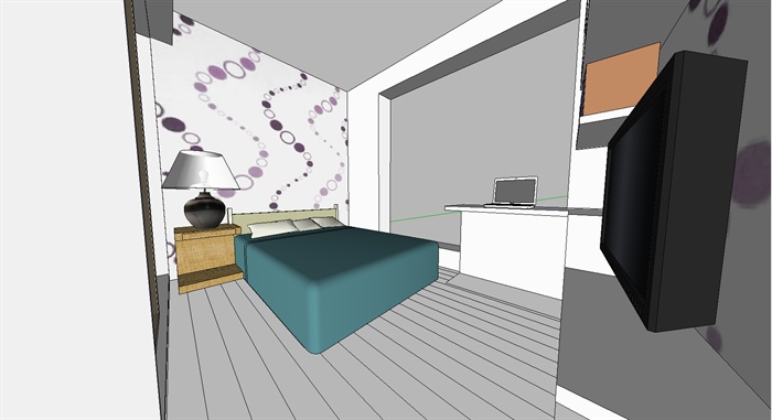 室内装饰之住宅空间设计方案SU模型2(4)
