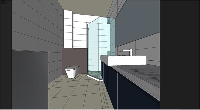 室内装饰之住宅空间设计方案SU模型7(4)