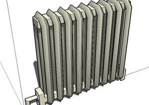 一个散热器整体SU(草图大师)模型