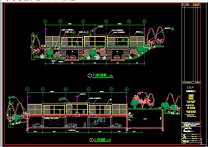 某园林景观网球场施工图设计CAD图纸1