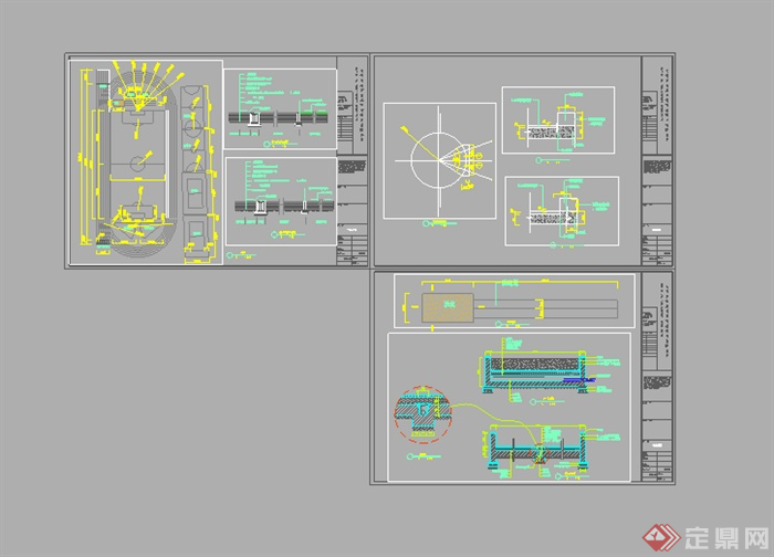 某运动场地田径场设计CAD图纸(1)
