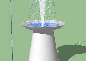 园林景观之喷泉水景设计方案SU(草图大师)模型14