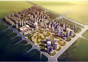 某城市中央新城建筑设计修建性详细规划方案jpg格式