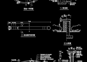 某花池标志墙组合景观设计施工图