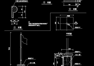 某旗杆景观设计施工图