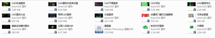 非常齐全的CAD常用图库