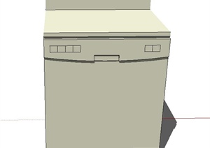 洗衣机设计SU(草图大师)模型素材
