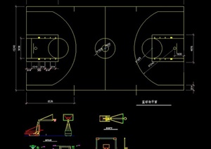 某篮球场景观设计CAD施工图