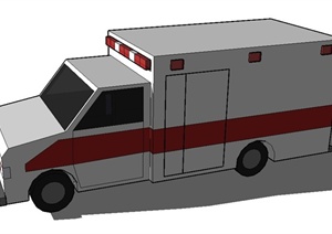 救护车设计SU(草图大师)模型素材