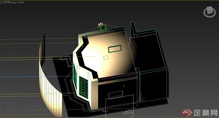 某豪华餐厅包房装饰设计3DMAX模型(2)