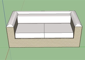 一张沙发设计SU(草图大师)模型
