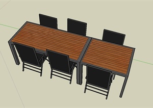 室内桌椅设计SU(草图大师)模型