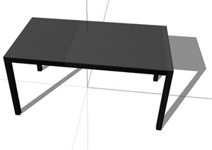 一张桌子设计SU(草图大师)模型