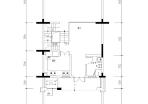 某三层别墅建筑设计楼层平面图（户型图）