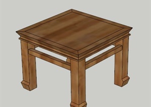 设计素材之现代桌子设计SU(草图大师)模型3