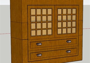 设计素材之柜子设计SU(草图大师)模型21