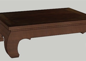 某古中式方桌设计SU(草图大师)模型