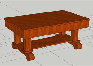 设计素材之桌子设计SU(草图大师)模型