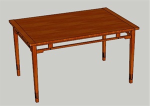设计素材之现代桌子设计SU(草图大师)模型1
