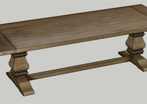 设计素材之家具坐凳设计SU(草图大师)模型