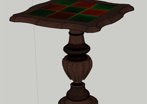 设计素材之现代桌子设计SU(草图大师)模型2
