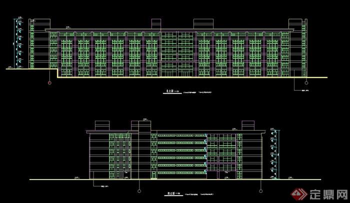 某大学教学楼建筑设计CAD施工图1(1)