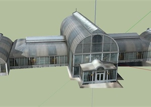某温室建筑设计SU(草图大师)模型