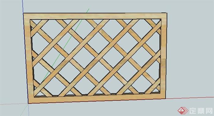 某小围栏设计SU模型(1)