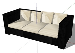 某室内设计素材沙发SU(草图大师)模型