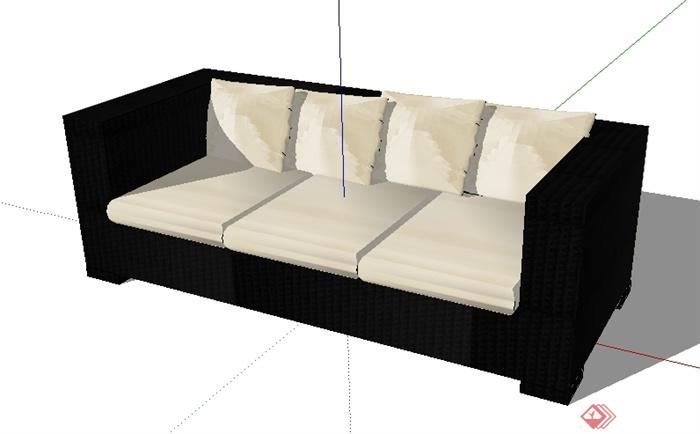 某室内设计素材沙发su模型(1)
