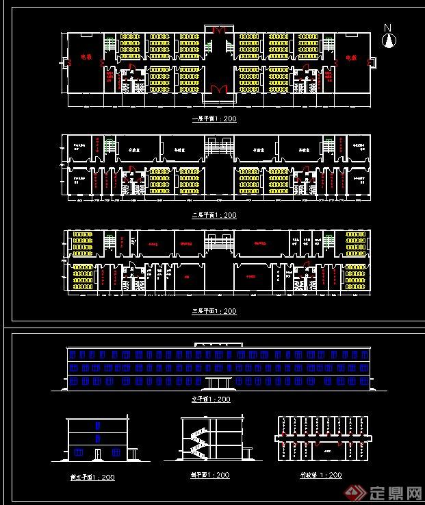 某学校教学楼建筑设计方案图(2)